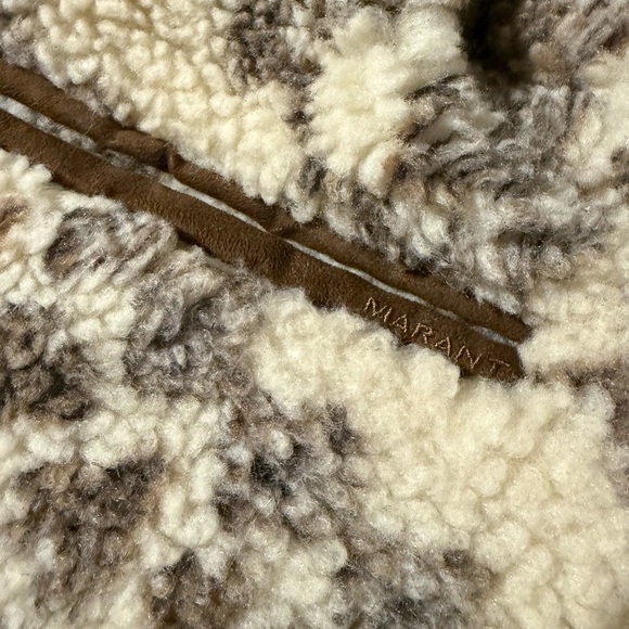 ETOILE ISABEL MARANT Mackensy Fuzzy Zip-Front Jacket - Picture 8 of 9